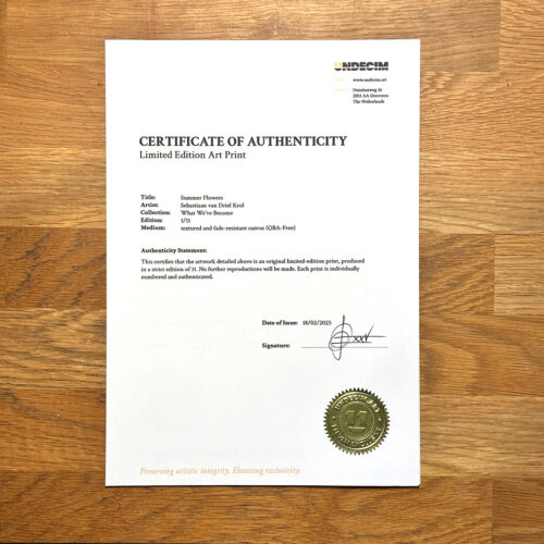 certificate of authenticity